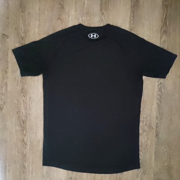 Under Armour 2.0 Tech Graphic Men's T-shirt Size Small Black Athletic Loose Fit - Picture 13 of 15